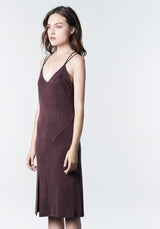 GABBY Merlot Slip Dress