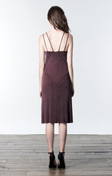 GABBY Merlot Slip Dress