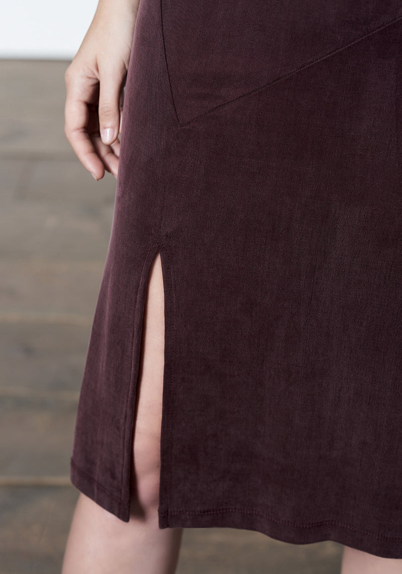 GABBY Merlot Slip Dress