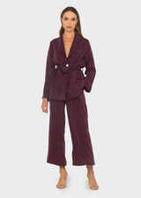 Merlot Grace Cropped Trousers