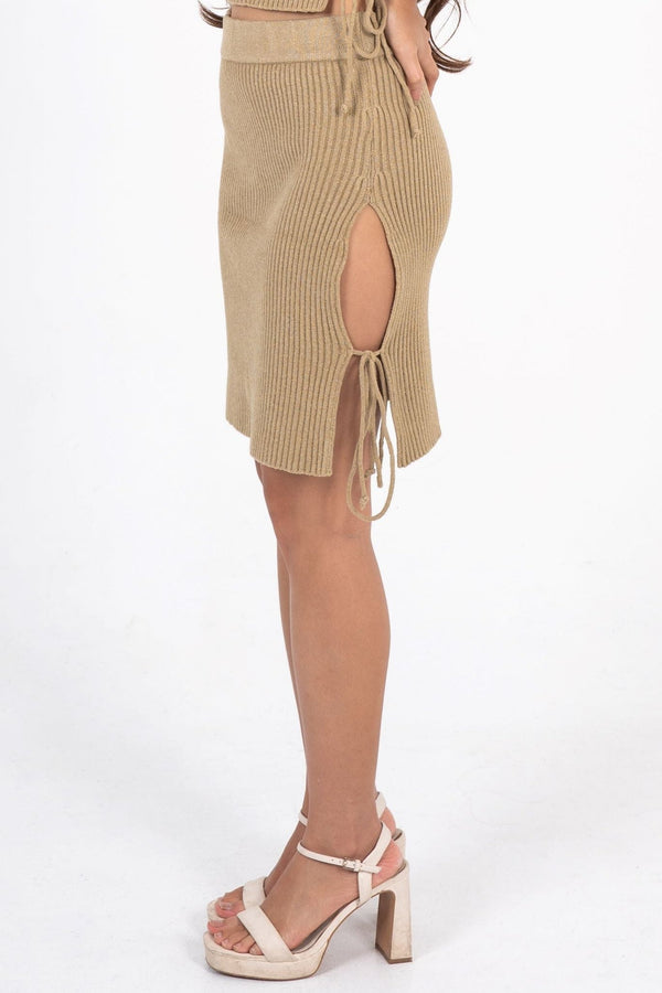 Pacific Knit Skirt Sand