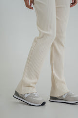 Rib Knit Pants Ivory