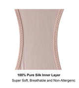 Marrow-High Waisted Silk & Organic Cotton Full Brief in Pink Champagne