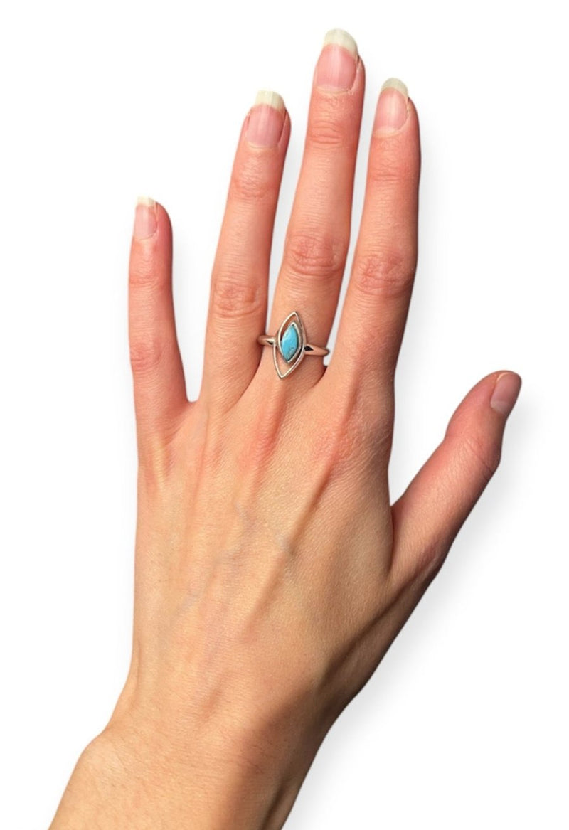 Bague Turquoise en Argent 925