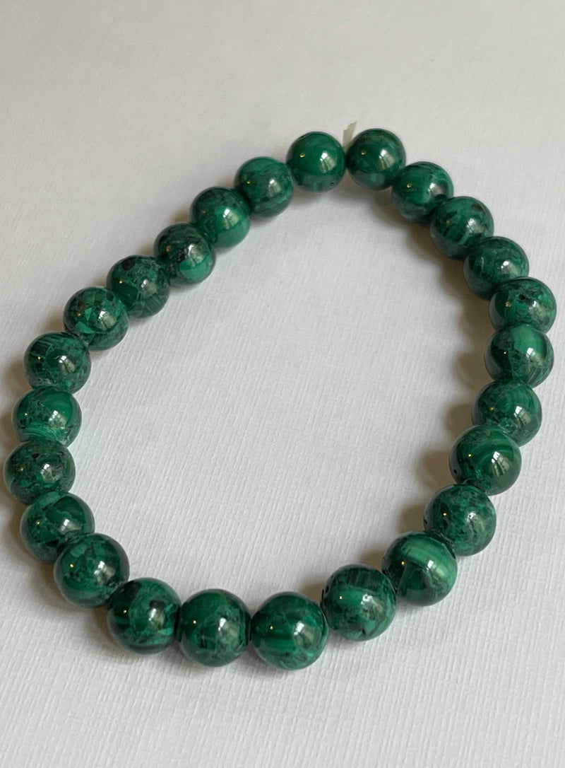 Bracelet Chakra Du Coeur en Malachite