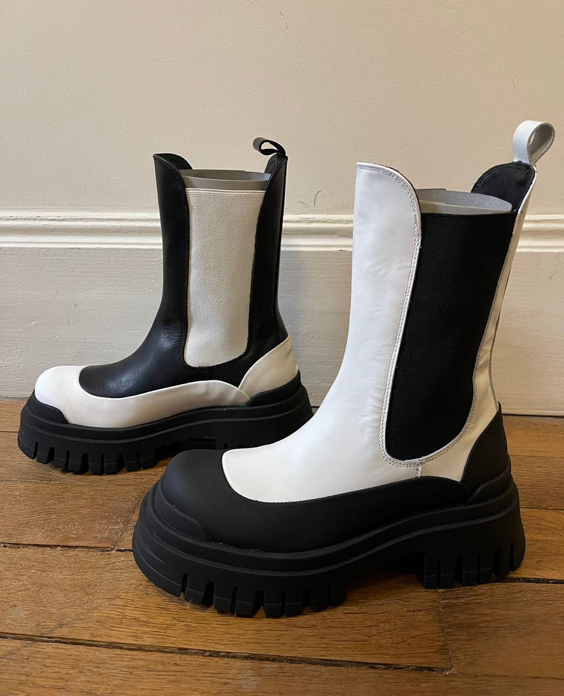 Boots Chelsea Yin & Yang en Cuir