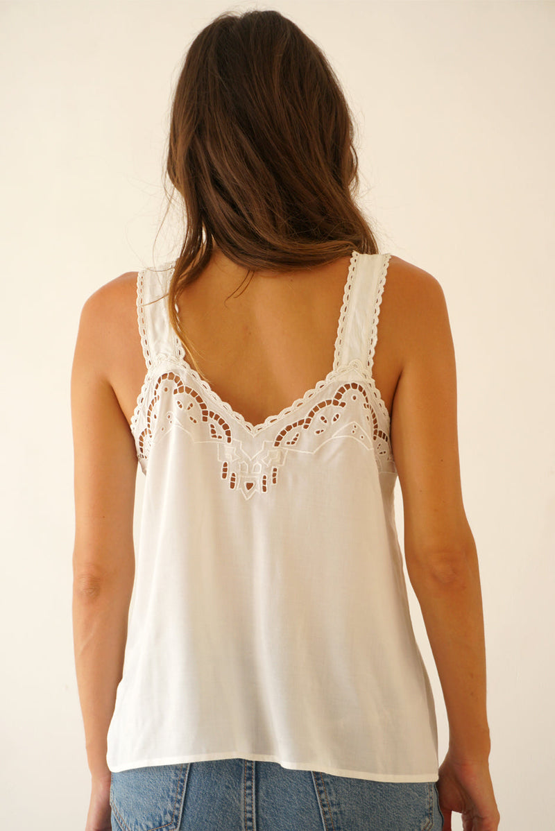 Iris Camisole In Sugar White