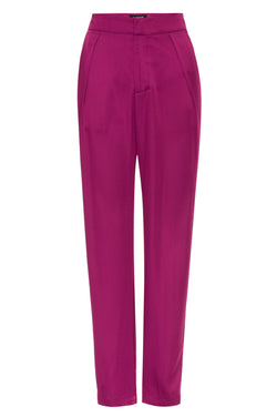 Rhodes Fuschia Satin Tuxedo Pant