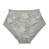 Valentina -  High Waisted Silk & Organic Cotton Full Brief