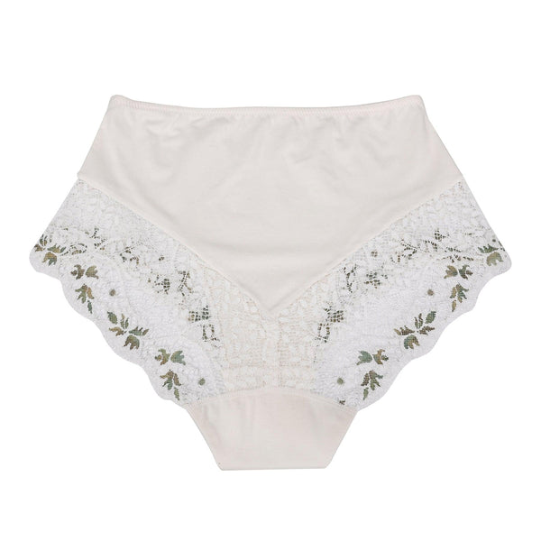 Nova - High Waisted Silk & Organic Cotton Full Brief