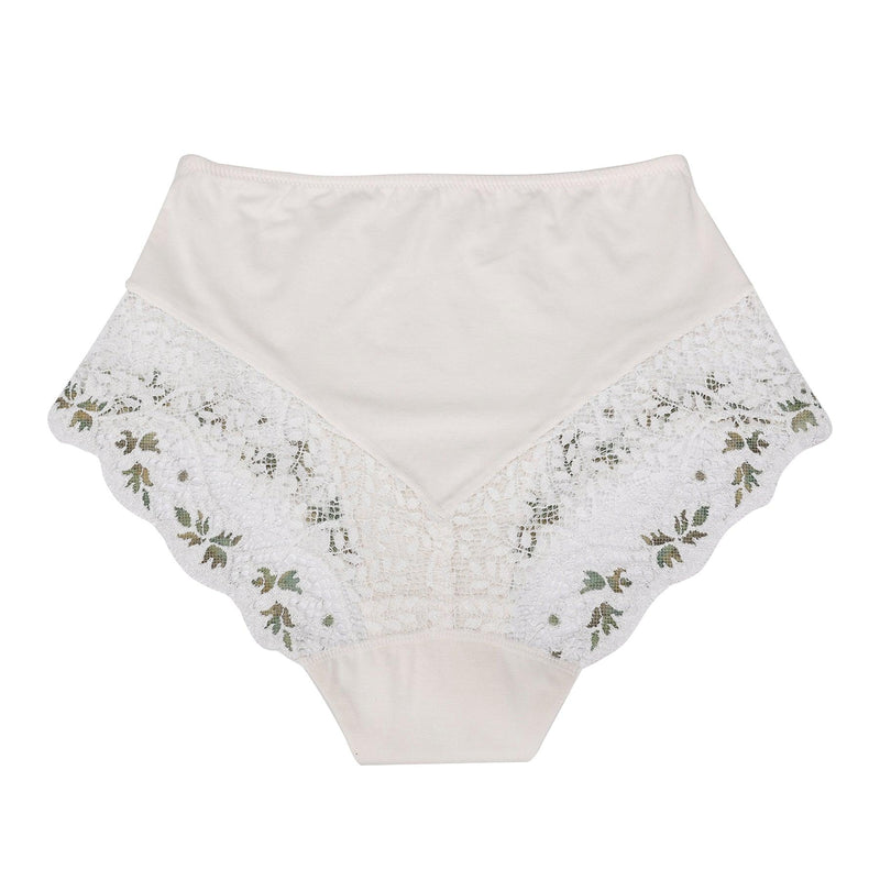 Nova - High Waisted Silk & Organic Cotton Full Brief