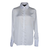 Elegance Silk Blouse in White