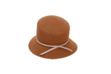 Cloche Brown Hat