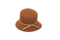 Cloche Brown Hat