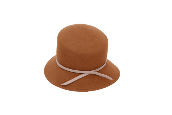 Cloche Brown Hat