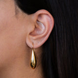 Italian Gilded Teardrop Statement Earrings