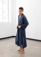 Midnight Blue Men's Kimono Robe