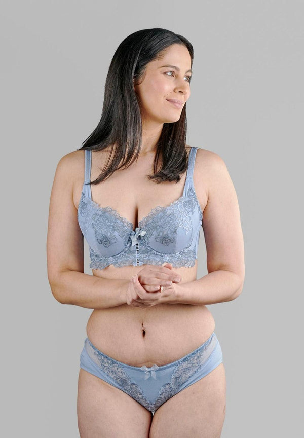 Ashley Embroidery Silk & Organic Cotton Supportive Bra