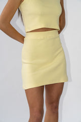 Ribbed Mini Skirt Butter