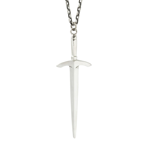 Large Sword Necklace - Sterling Silver