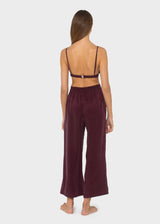 Merlot Grace Cropped Trousers