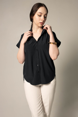 Classic Black Blouse