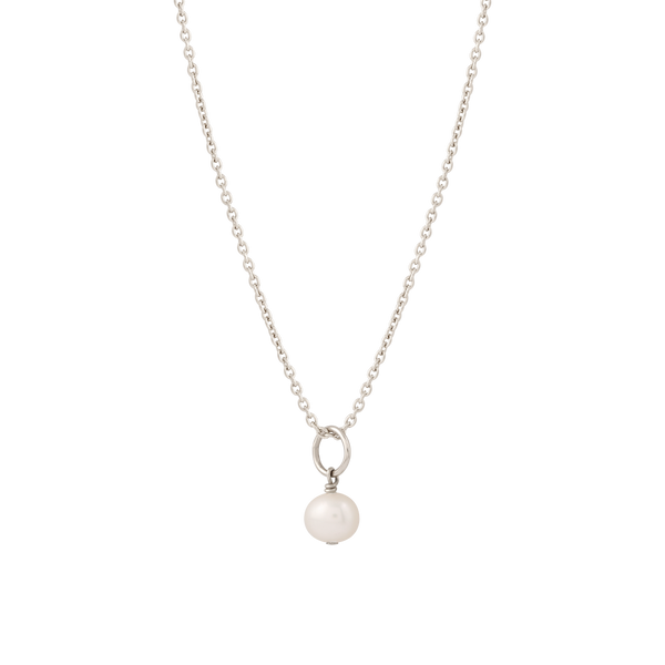 Paloma Pearl Necklace Silver