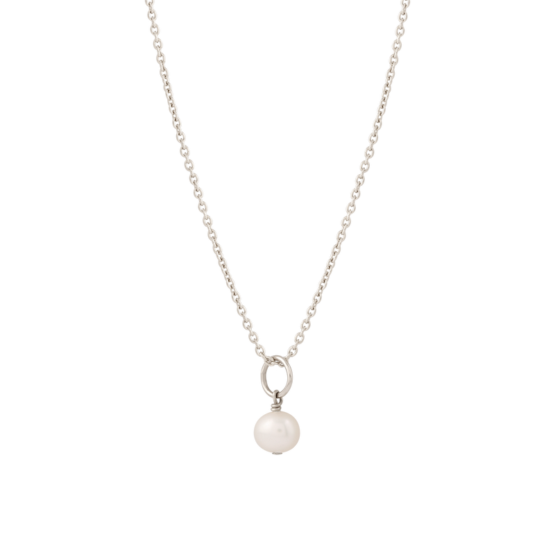 Paloma Pearl Necklace Silver