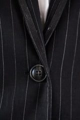 Black Pinstripes Blazer