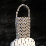 SILVA Metallic Beads Bucket Bag