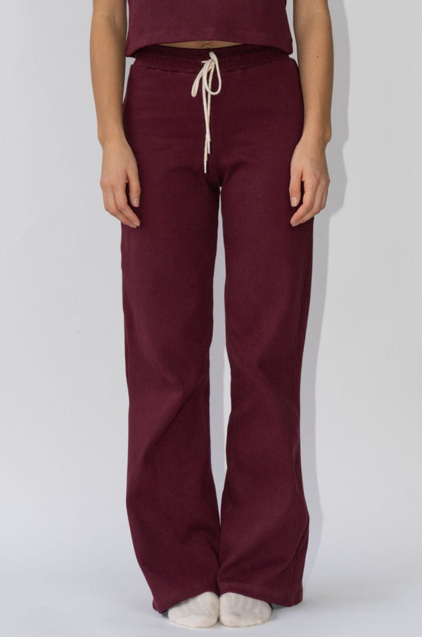 Wide Leg Lounge Pants Sangria