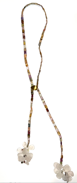 Tourmaline Butterfly Lariat Necklace