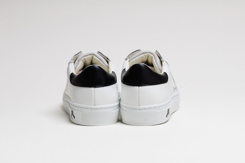 Spanish White Leather Low Top With Spanish Suede and White Leather Finishing