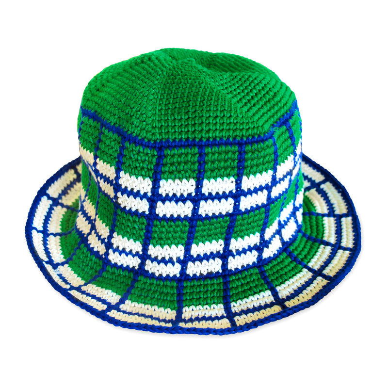 WIMBLEDON Plaid Crochet Hat