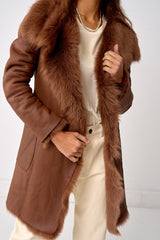 Chelsea Slouch Shearling Coat Noccialo Shearling