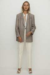 Broome Blazer Moonlight Grey Leather