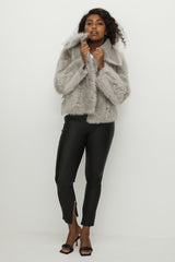 Sutton Place Shearling Coat Moonlight Grey Shearling