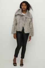 Sutton Place Shearling Coat Moonlight Grey Shearling