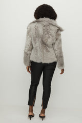 Sutton Place Shearling Coat Moonlight Grey Shearling