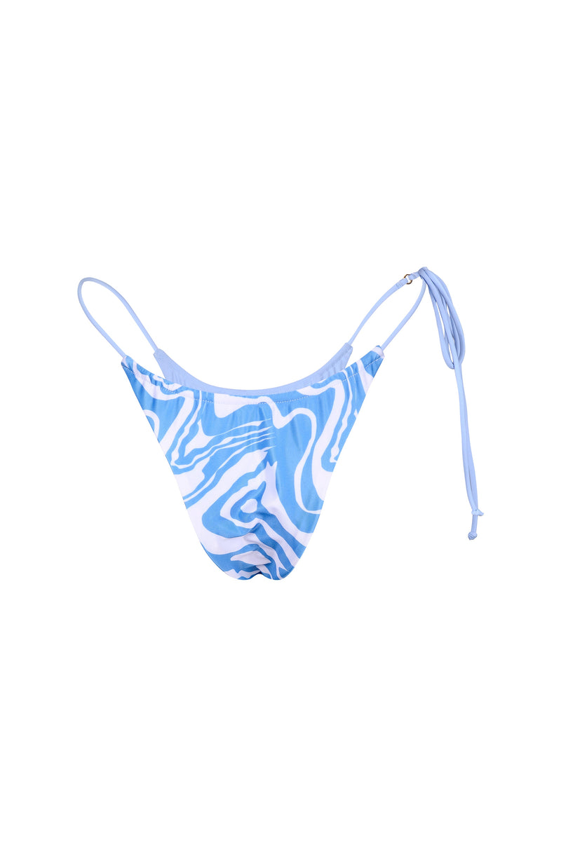 Xena Reversible Triangle Bikini Bottom – Blue Swirl