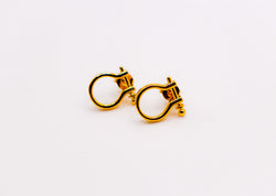 Golden Horseshoe Mini Earrings