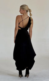 APHRODITE Noir Grecian Dress