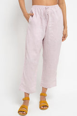 Cora Linen Pants Lilac