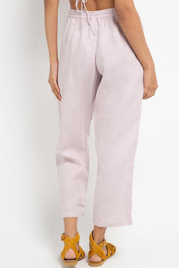 Cora Linen Pants Lilac