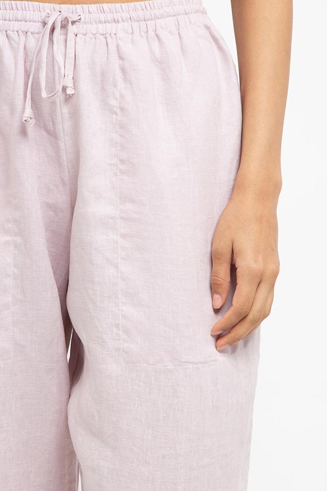 Cora Linen Pants Lilac