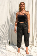 Cora Linen Pants Midnight