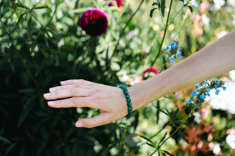 Bracelet Chakra Du Coeur en Malachite