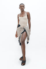 Biarritz BIQ - Sarong - Mix Sand & Oyster Black