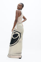 Biarritz BIQ - Sarong - Mix White Dove & Sand