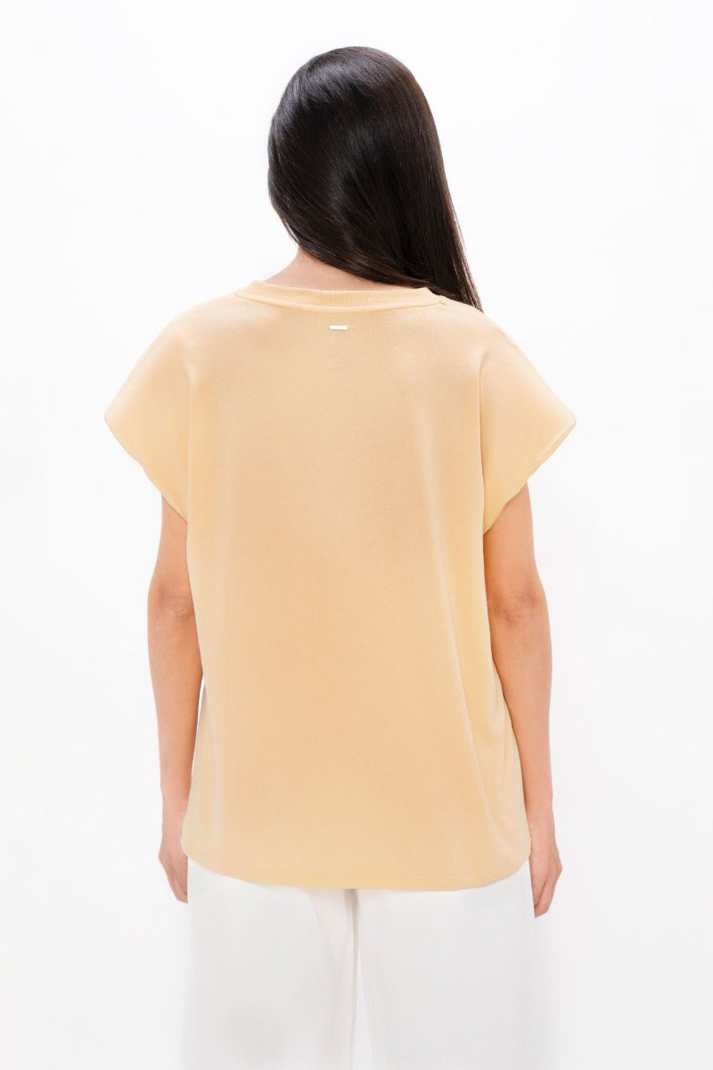 Muscat  - Bold Shoulder Tee - Desert Mist